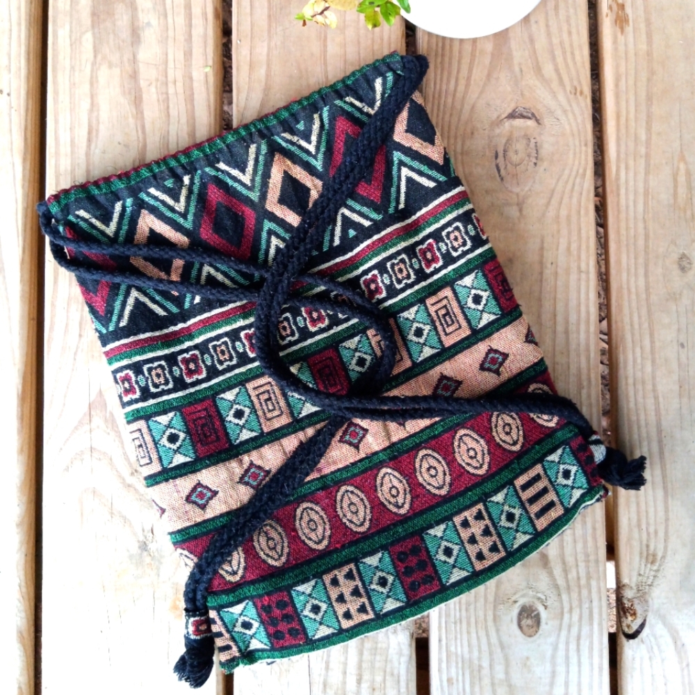 Boho Drawstring Backpack
